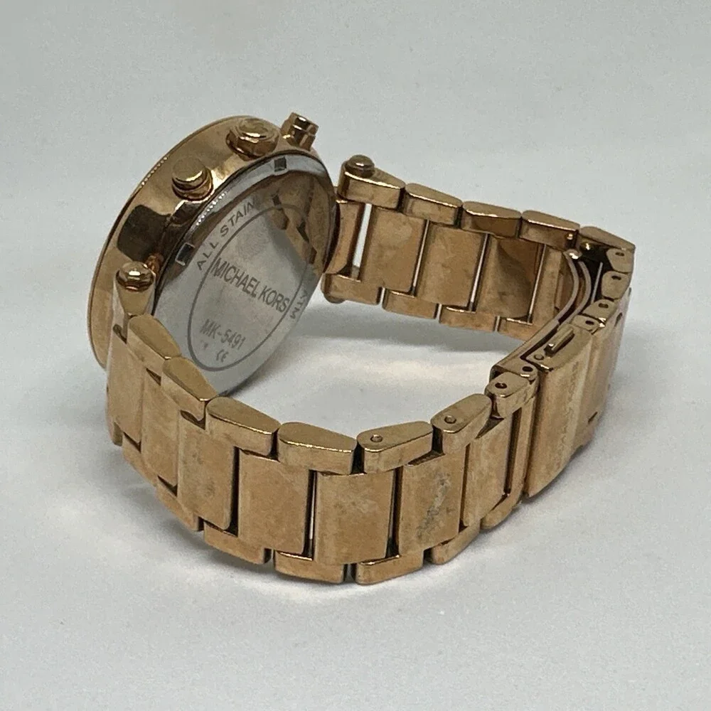 Michael Kors Parker MK5491 Women's Rose Gold Stainless Steel Analog Watch HME601